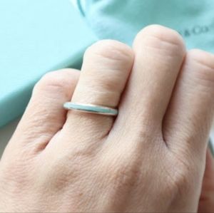 T&Co Turquoise Enamel Stripe Ring